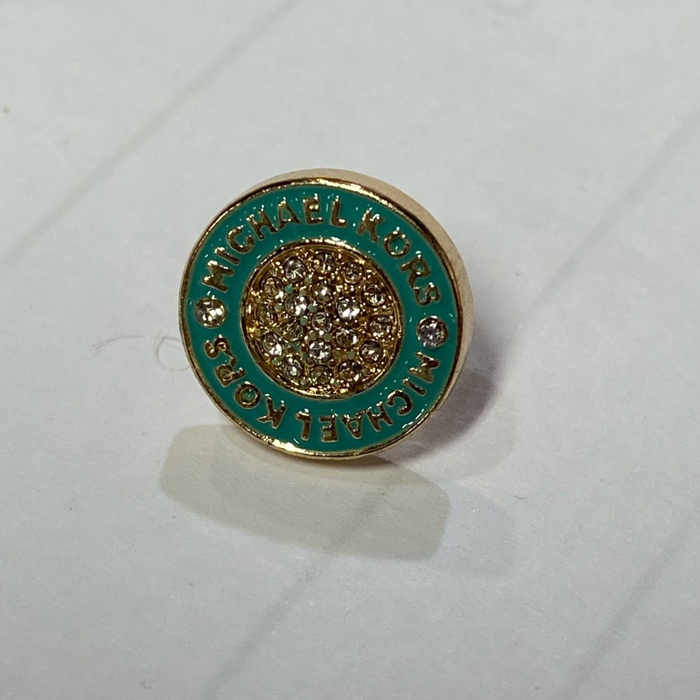 New Michael Kors blue stud earrings - Picture 2 of 5